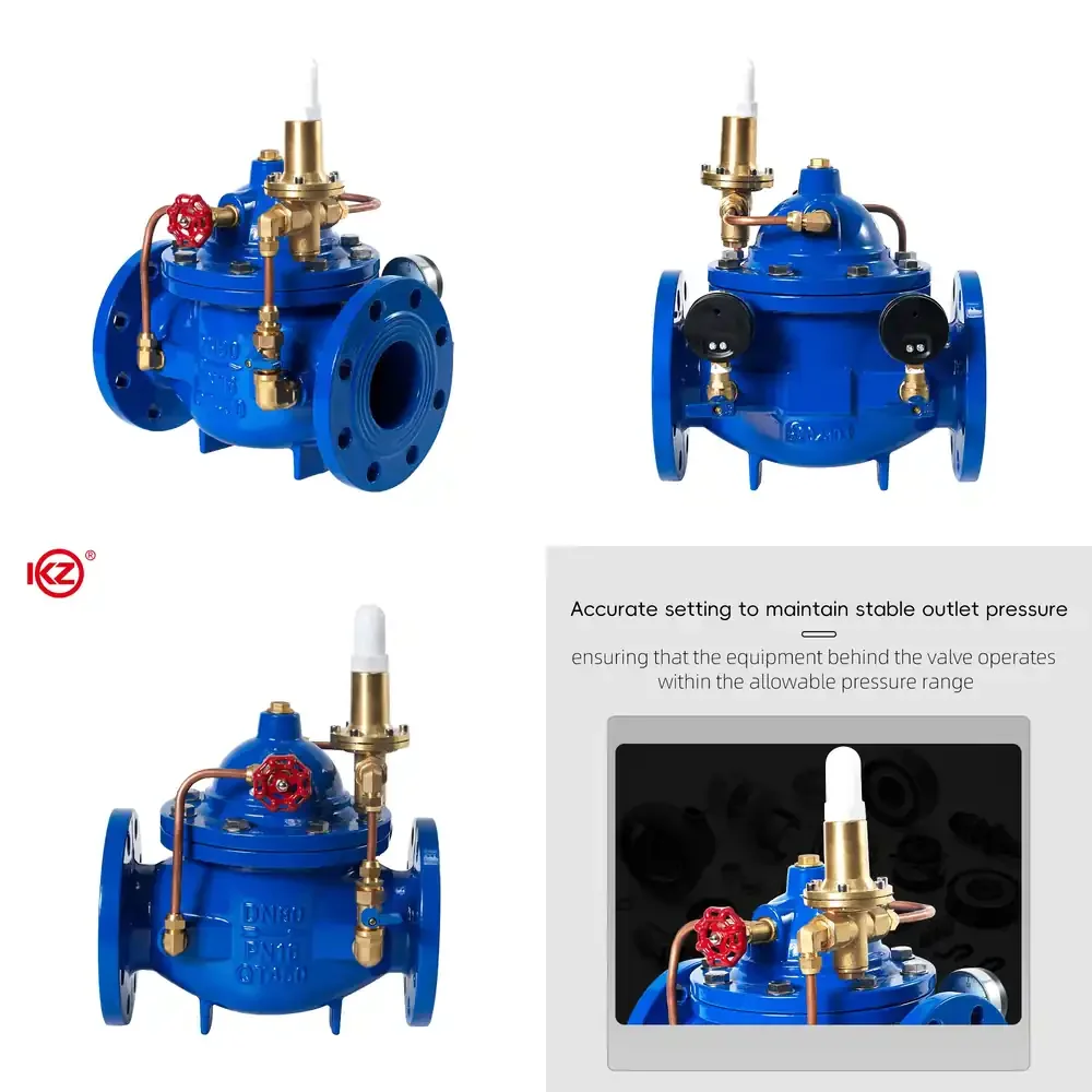 DN40-DN600 PN16 Cast Iron Manual Hydraulic Control Valve 200x Adjustable Pilot Operated Pressure Reducing Valve for Water
DN40-DN600 PN16 Cast Iron Manual Hydraulic Control Valve 200x Adjustable Pilot Operated Pressure Reducing Valve for Water