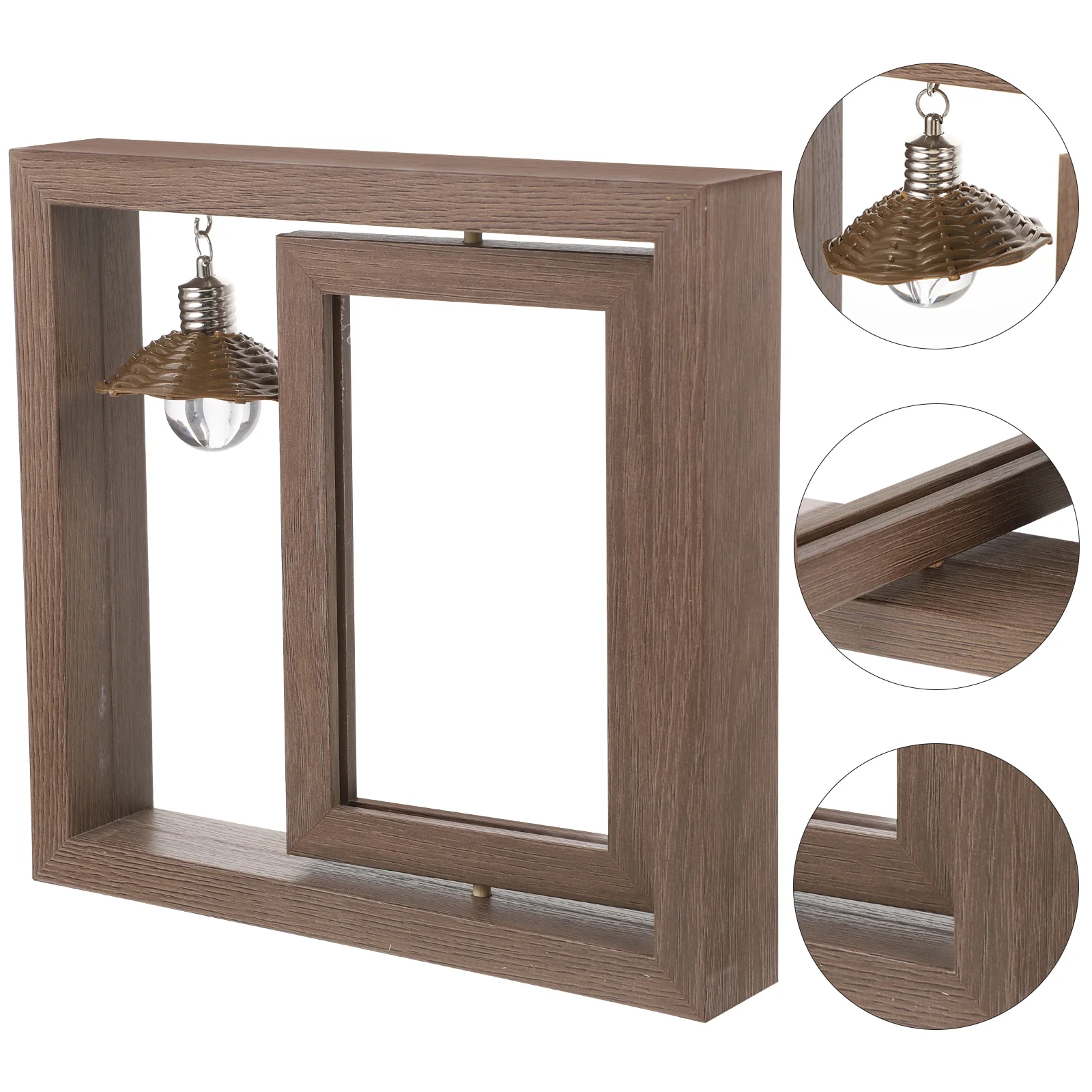 Rotating Photo Frame Stylish Double Side Display Stand Unique Appearance Creative Gifts Home Decor Picture Frames Wooden
Rotating Photo Frame Stylish Double Side Display Stand Unique Appearance Creative Gifts Home Decor Picture Frames Wooden