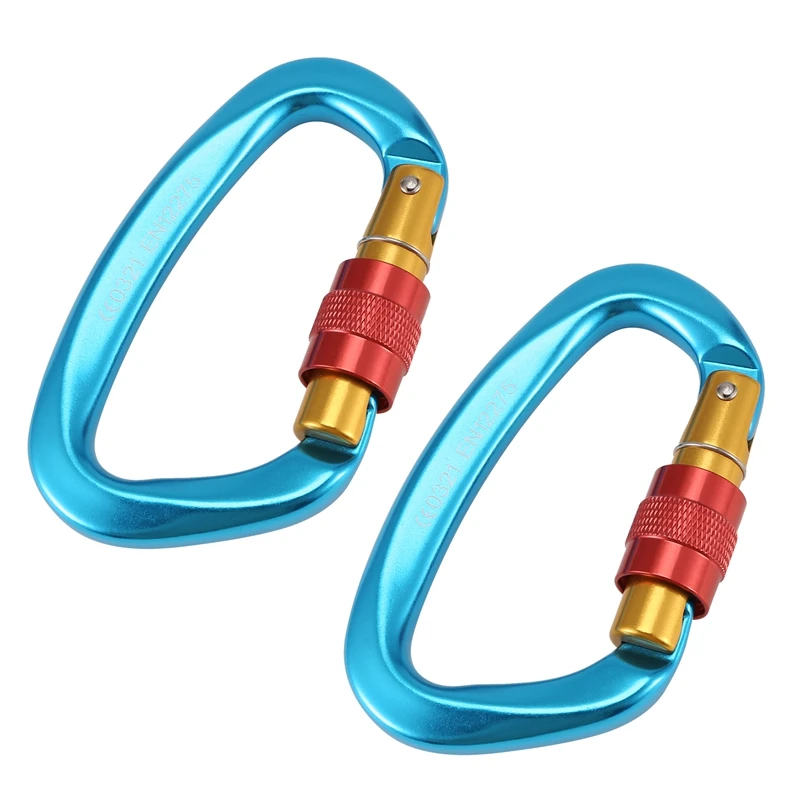 AA79 New 2PCS 25KN Carabiner Clip D Shape Hook Aluminium Alloy Mountaineering Equipment For Hiking, Camping, Backpack Hooks
AA79 New 2PCS 25KN Carabiner Clip D Shape Hook Aluminium Alloy Mountaineering Equipment For Hiking, Camping, Backpack Hooks