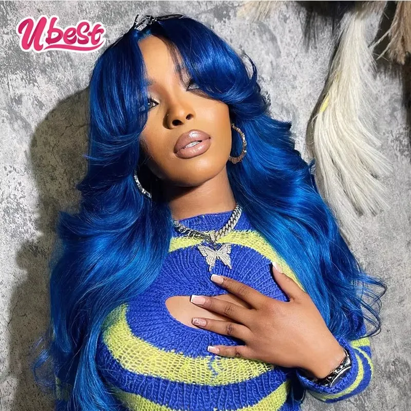 Ubest 13X6 13X4 Transparent Lace Front Wigs Body Wave Human Hair Dark Blue Colored 5X5 Lace Closure Wig Pre Plucked For Women
Ubest 13X6 13X4 Transparent Lace Front Wigs Body Wave Human Hair Dark Blue Colored 5X5 Lace Closure Wig Pre Plucked For Women