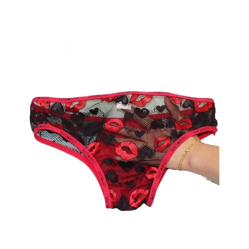 Jacquard Lace Underwear for Men Semi-transparent Ulta-Thin Briefs Sissy Sexy Mid Waist U Convex Pouch Tanga Patchwork Underpants
Jacquard Lace Underwear for Men Semi-transparent Ulta-Thin Briefs Sissy Sexy Mid Waist U Convex Pouch Tanga Patchwork Underpants