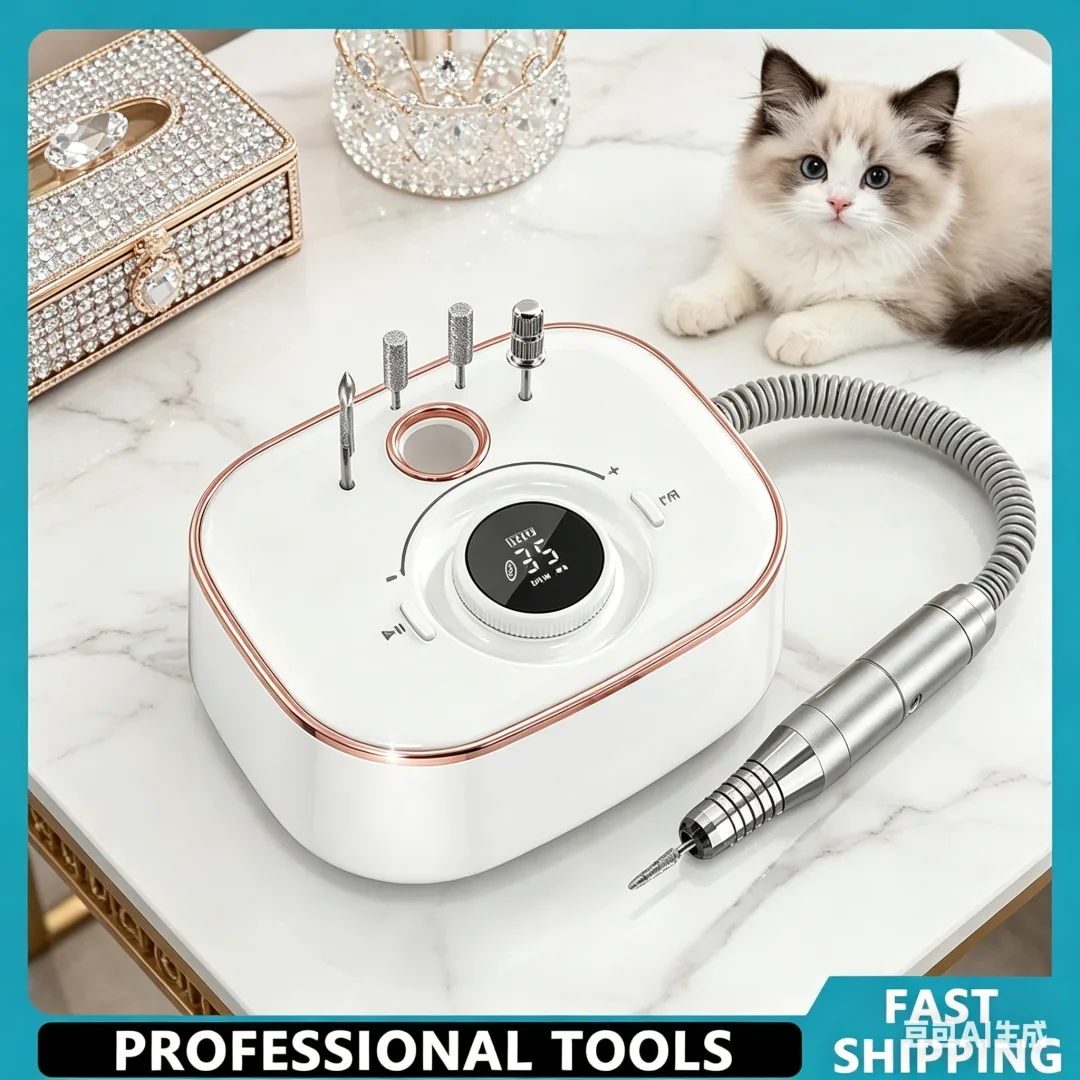 Luxuriant Electric Nail Sander Set 35000RPM Muted Low Noise Manicure Drill with Smart LED Display Deluxe Nail Care Tools
Luxuriant Electric Nail Sander Set 35000RPM Muted Low Noise Manicure Drill with Smart LED Display Deluxe Nail Care Tools
