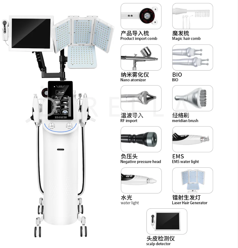 2026 Latest Professional 11-in-1 Scalp Analyzer Hair Care System Red Light Therapy Electric Head Massager Hair Growth for Salon
2026 Latest Professional 11-in-1 Scalp Analyzer Hair Care System Red Light Therapy Electric Head Massager Hair Growth for Salon