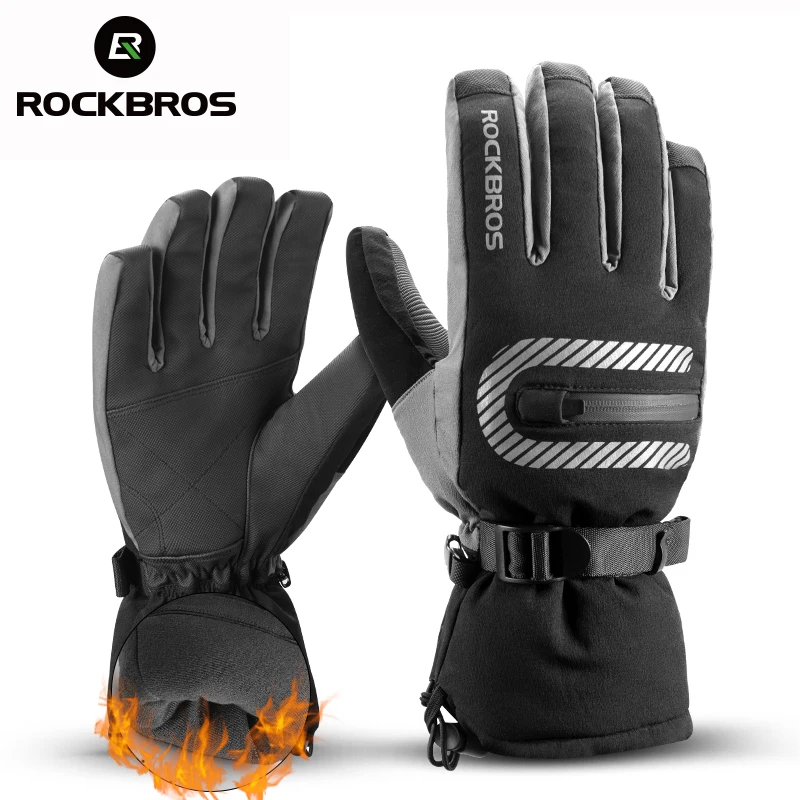 ROCKBROS Winter Bicycle Skiing Gloves Windproof Thermal Fleece Warm Bike Full Finger Gloves Snowboard Motorcycle Cycling Gloves
ROCKBROS Winter Bicycle Skiing Gloves Windproof Thermal Fleece Warm Bike Full Finger Gloves Snowboard Motorcycle Cycling Gloves
