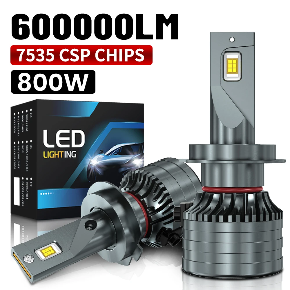 2PCS Car Lights H7 H4 H1 9006 HB4 H11 9005 HB3 Super Bright 600000LM LED Headlights High Low Beam Fog Light Bulb White 6000K 12V
2PCS Car Lights H7 H4 H1 9006 HB4 H11 9005 HB3 Super Bright 600000LM LED Headlights High Low Beam Fog Light Bulb White 6000K 12V