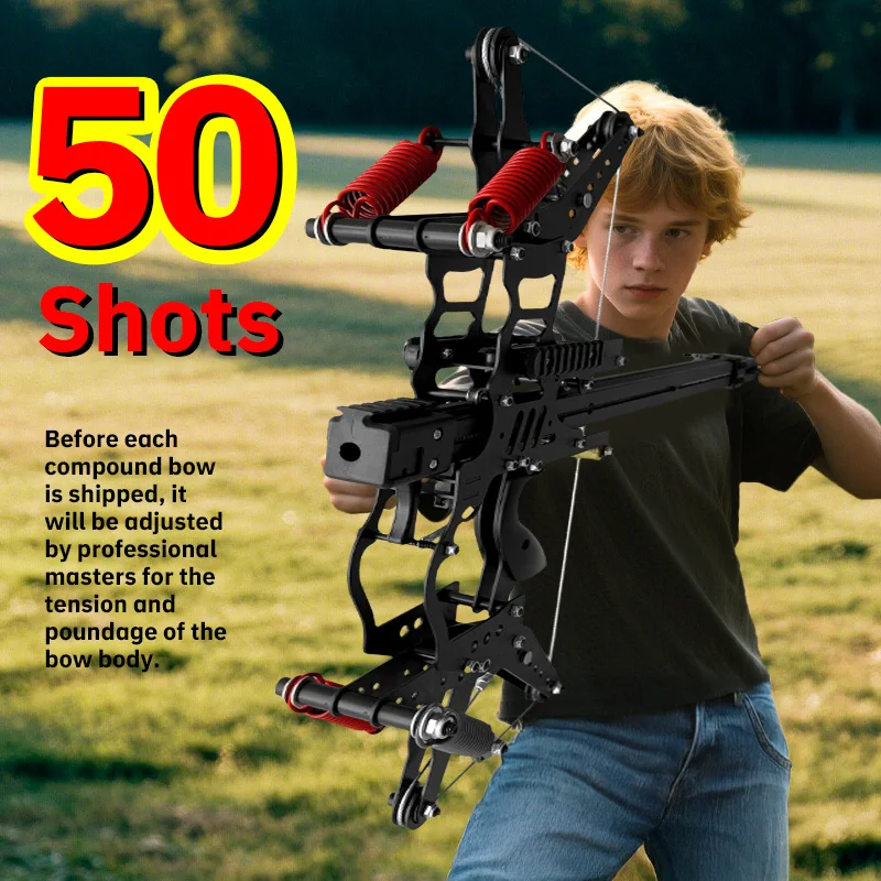 "Apocalypse Terminator" 50-round burst bow, an advanced hunting bow with adjustable weight, suitable for hunting experts
"Apocalypse Terminator" 50-round burst bow, an advanced hunting bow with adjustable weight, suitable for hunting experts