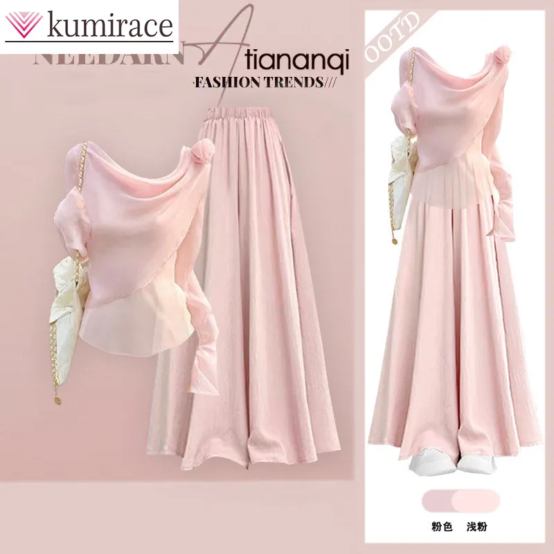 Spring Set for Women, 2026 New Fashion Dopamine Long Sleeved Top Paired with Slimming Pants Skirt Two-piece Set Pant Sets
Spring Set for Women, 2026 New Fashion Dopamine Long Sleeved Top Paired with Slimming Pants Skirt Two-piece Set Pant Sets