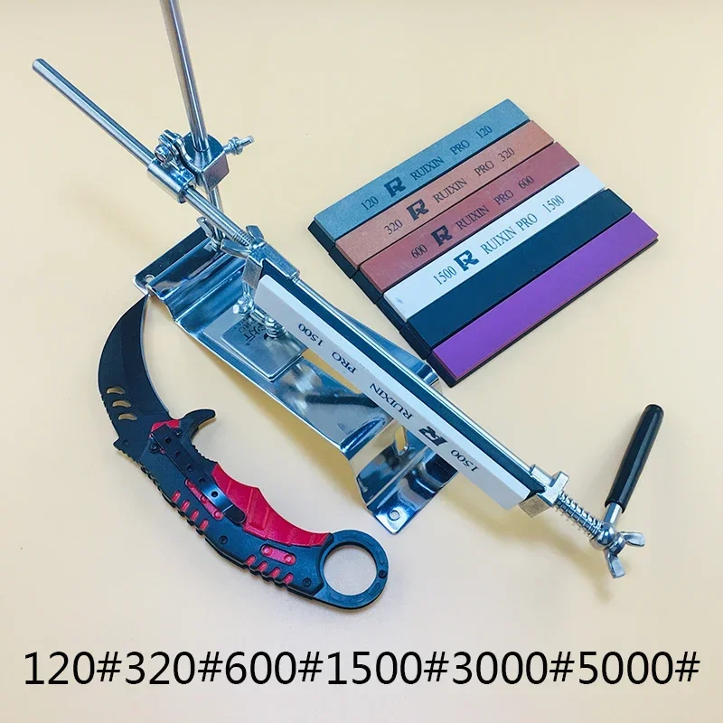 Ruixin pro aluminum alloy sharpener system 360 degree flip equal angle grinding tool 6 pieces of grinding stone
Ruixin pro aluminum alloy sharpener system 360 degree flip equal angle grinding tool 6 pieces of grinding stone
