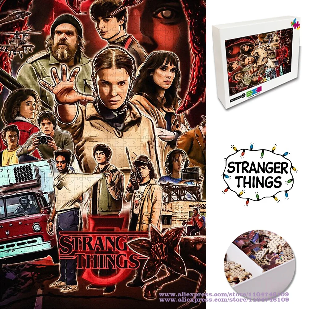 Stranger Things Puzzle Jigsaw 108/200/300/500/1000/1500Pcs Intelligence Puzzles for Kids & Adults Birthday Gifts Home Decor
Stranger Things Puzzle Jigsaw 108/200/300/500/1000/1500Pcs Intelligence Puzzles for Kids & Adults Birthday Gifts Home Decor
