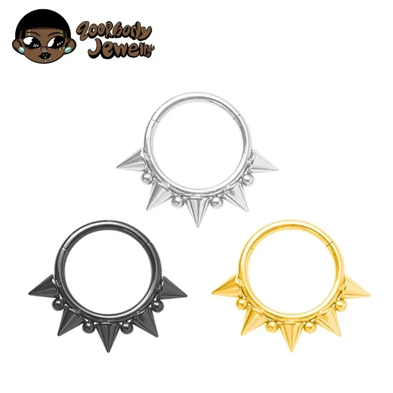 G23 Titanium Conical Pointed Horseshoe-shaped Round Earrings Nose Ring Nose Eyebrow Earrings Punk Gothic Wearing Body Jewelry
G23 Titanium Conical Pointed Horseshoe-shaped Round Earrings Nose Ring Nose Eyebrow Earrings Punk Gothic Wearing Body Jewelry