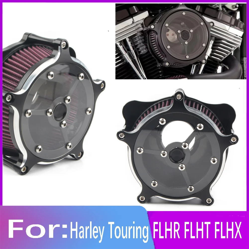 Motorcycle Turbine Air Cleaner Intake Filter System Kit For Harley For Harley Electra Glide FLHR FLHT FLHX FLHTC Standard FLTR
Motorcycle Turbine Air Cleaner Intake Filter System Kit For Harley For Harley Electra Glide FLHR FLHT FLHX FLHTC Standard FLTR