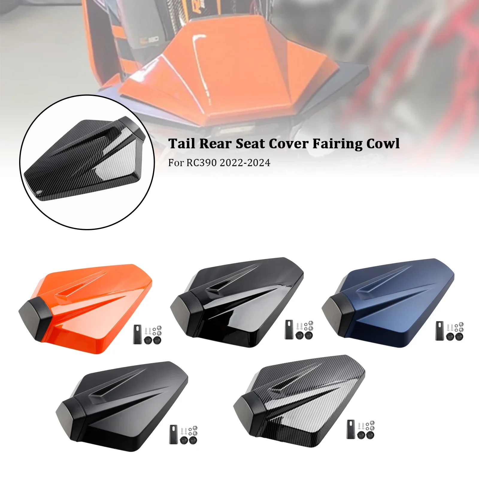 For RC390 2022 2023 2024 Motorcycle Rear Passenger Cowl Seat Back Cover Fairing Part
For RC390 2022 2023 2024 Motorcycle Rear Passenger Cowl Seat Back Cover Fairing Part