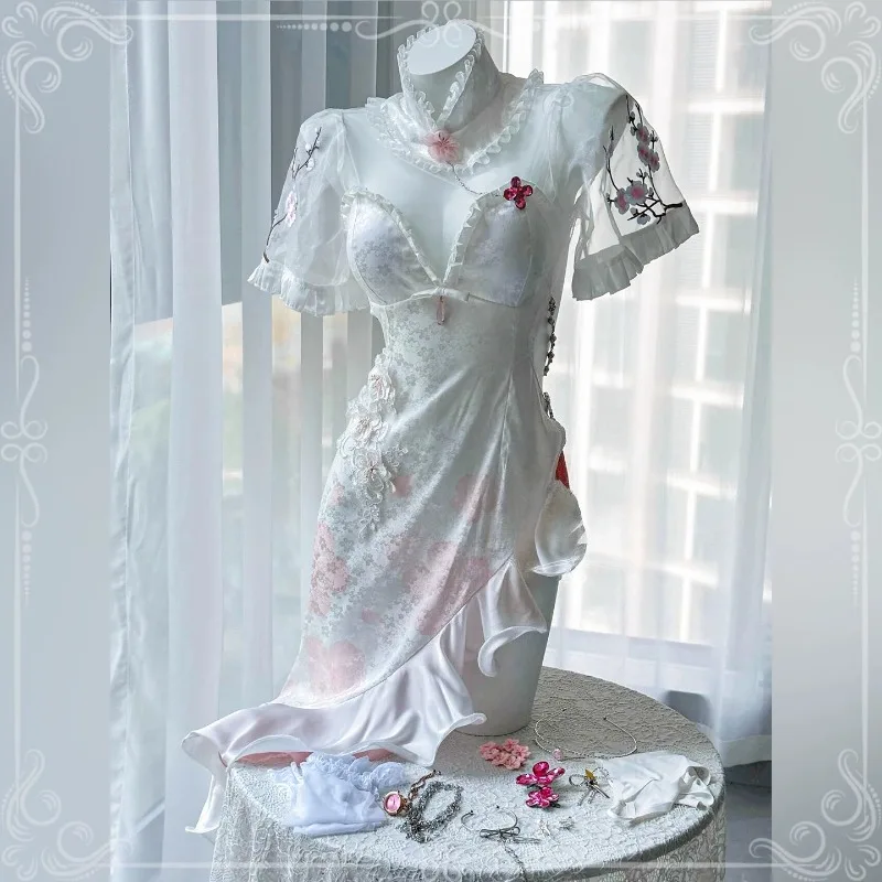 Dorothy Cheongsam for Women Anime Cosplay Costume Goddess Doro Qipao Dress with Accessories Full Set Halloween Party Carnival
Dorothy Cheongsam for Women Anime Cosplay Costume Goddess Doro Qipao Dress with Accessories Full Set Halloween Party Carnival