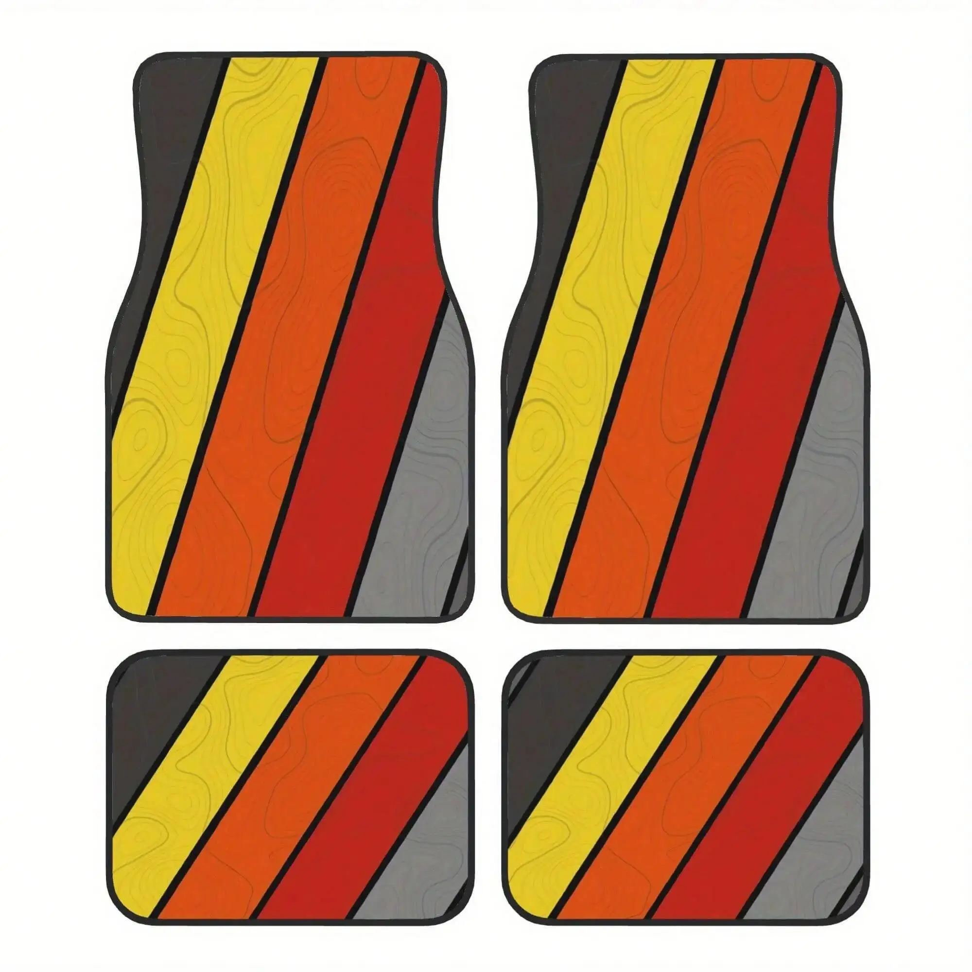 Set of Four Car Floor Mats. Elegantly Crafted Mats Featuring Designs. Ideal for Vehicles, Including Cars, Trucks
Set of Four Car Floor Mats. Elegantly Crafted Mats Featuring Designs. Ideal for Vehicles, Including Cars, Trucks