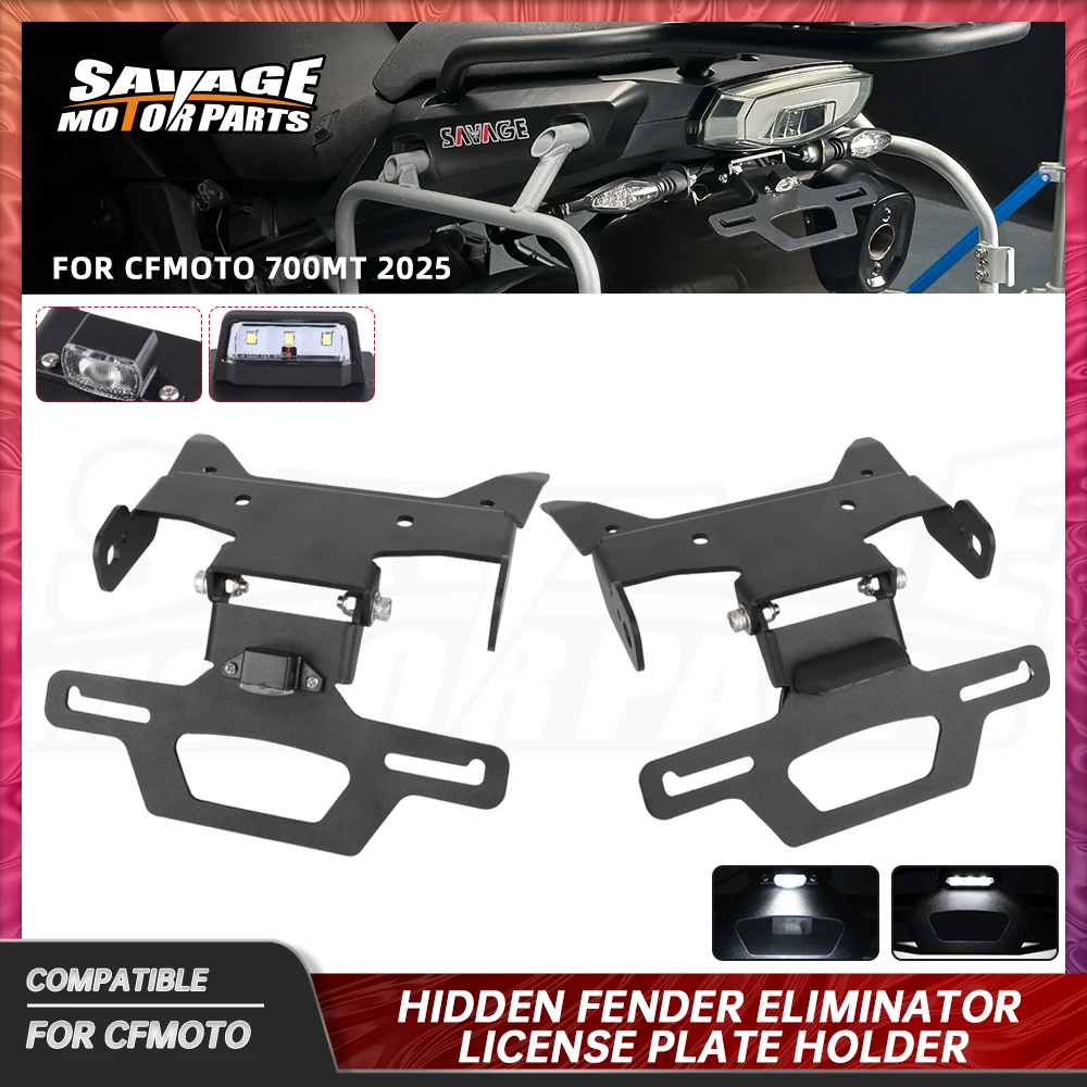 700MT 2025 Hidden License Plate Bracket For CFMOTO MT700 700 MT Motorcycle Folding Fender Eliminator Tail Frame LED Plate Light
700MT 2025 Hidden License Plate Bracket For CFMOTO MT700 700 MT Motorcycle Folding Fender Eliminator Tail Frame LED Plate Light