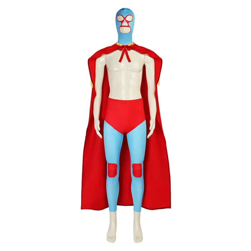 Halloween Mexican Wrestler Cosplay Nacho Libre Costumes Headgear And Cloak Carnival Party Priest Nacho's Wrestling Suit
Halloween Mexican Wrestler Cosplay Nacho Libre Costumes Headgear And Cloak Carnival Party Priest Nacho's Wrestling Suit