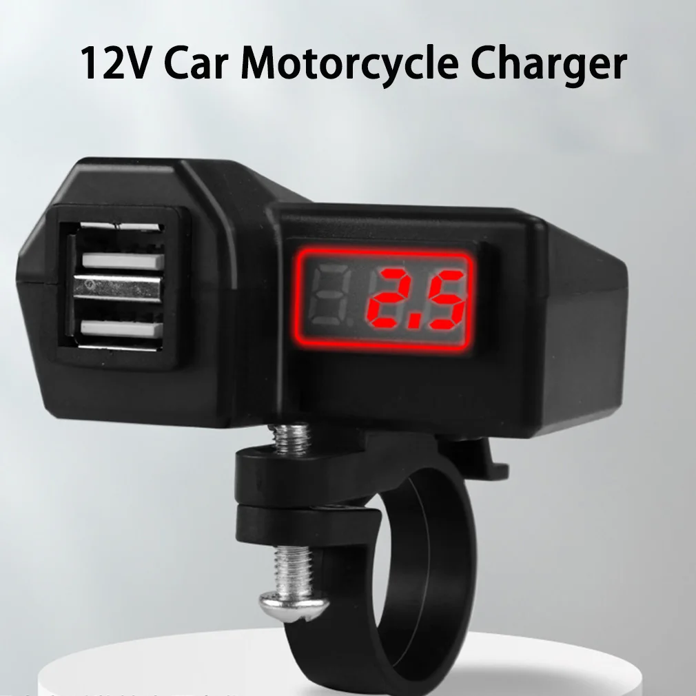 Dual USB 12V Car Motorcycle Mobile Phone Charger Abs With Switch 24V Rv Boat Car Charger + Voltmeter Dropshipping Wholesale
Dual USB 12V Car Motorcycle Mobile Phone Charger Abs With Switch 24V Rv Boat Car Charger + Voltmeter Dropshipping Wholesale