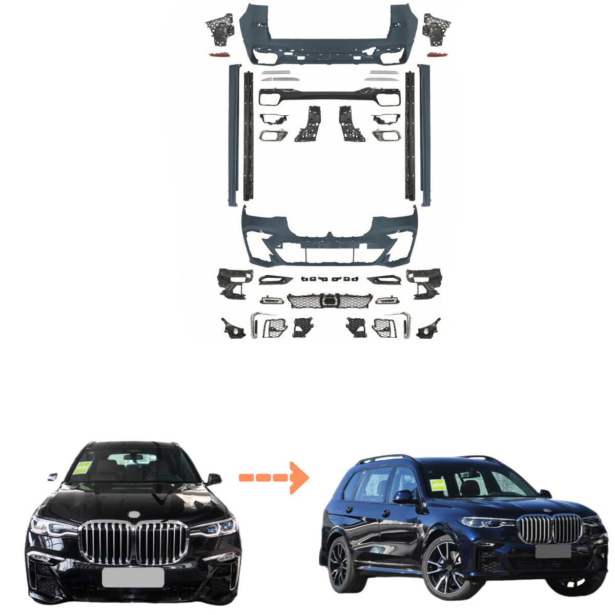 Hc for BMW X7 G07 2019-2022 Upgraded to X7 MT Bodykit Modified Body Kit Car Accessories Facelift Front Rear Bumper Conversion
Hc for BMW X7 G07 2019-2022 Upgraded to X7 MT Bodykit Modified Body Kit Car Accessories Facelift Front Rear Bumper Conversion