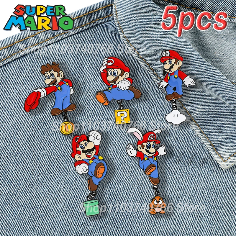 1 Набор эмалированные булавки в стиле Super Mario, металлическая брошь в стиле аниме «Марио», значки, украшение для детской комнаты, булавка, аксессуары, подарок
1 Набор эмалированные булавки в стиле Super Mario, металлическая брошь в стиле аниме «Марио», значки, украшение для детской комнаты, булавка, аксессуары, подарок