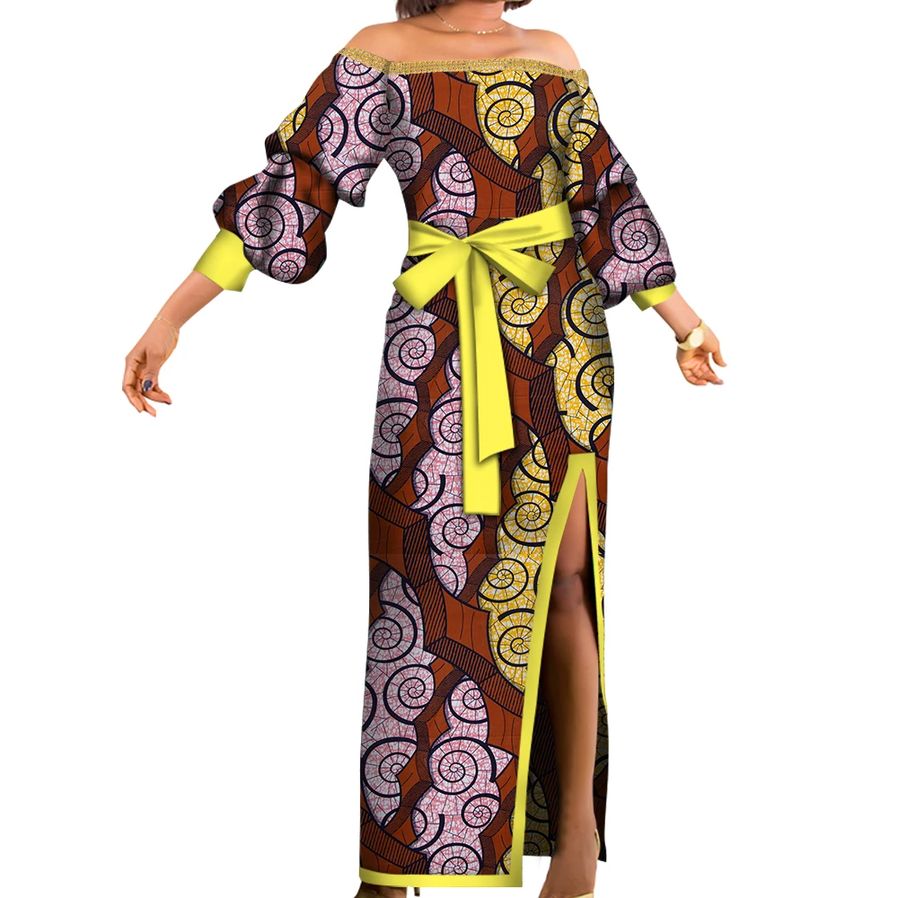 Bazin Riche African Dresses for Woman Print Sexy Slash Neck Dresses Dashiki African Traditional Clothing Evening Gowns WY3304
Bazin Riche African Dresses for Woman Print Sexy Slash Neck Dresses Dashiki African Traditional Clothing Evening Gowns WY3304