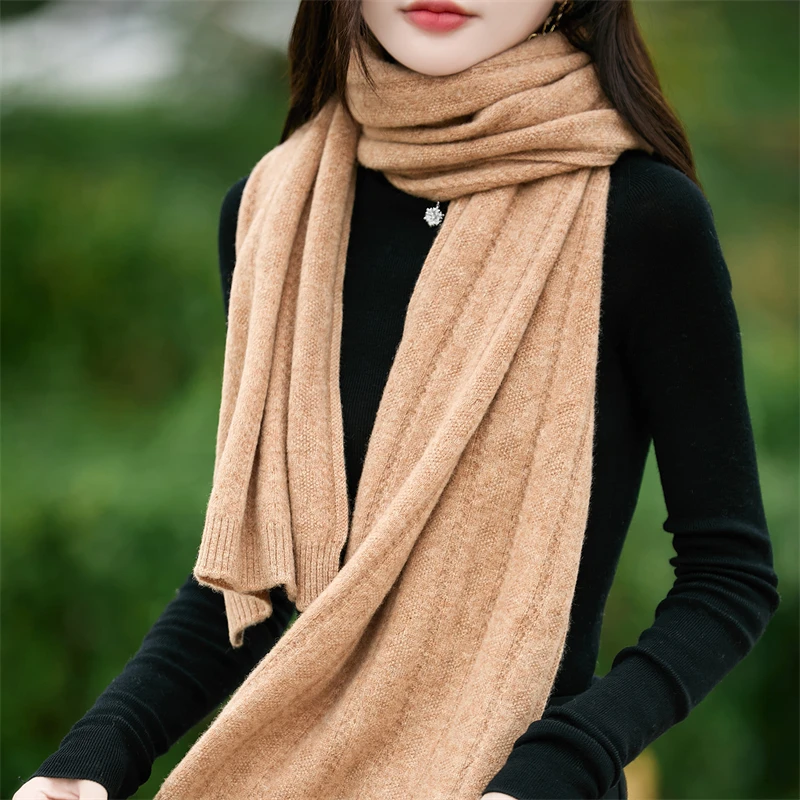 Fall/Winter 100% Pure Wool Shawl Women's Knitted Scarf With Scarf Fashion Solid Color Coat
Fall/Winter 100% Pure Wool Shawl Women's Knitted Scarf With Scarf Fashion Solid Color Coat