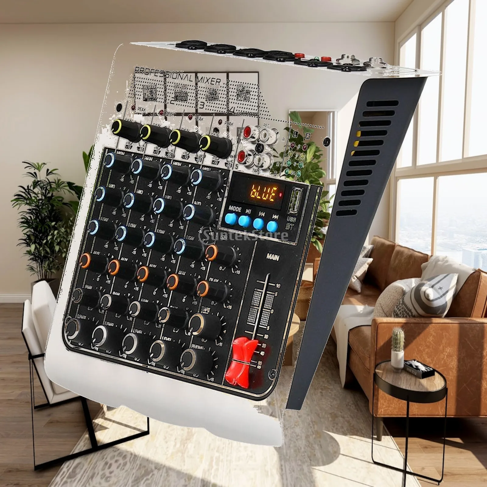 Professional Audio Mixer Mixing Console 6CH PC Recording Input for Music Recording Live Broadcast Webcast Karaoke
Professional Audio Mixer Mixing Console 6CH PC Recording Input for Music Recording Live Broadcast Webcast Karaoke