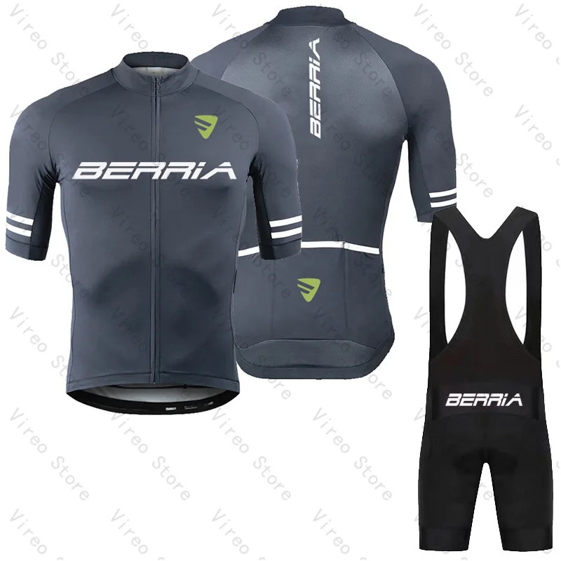 Cycling Jersey Set BERRIA Short Sleeve and Bib Shorts Pro Race Bicycle MTB Ropa Maillot Cycling Clothes Breathable Quick-drying
Cycling Jersey Set BERRIA Short Sleeve and Bib Shorts Pro Race Bicycle MTB Ropa Maillot Cycling Clothes Breathable Quick-drying