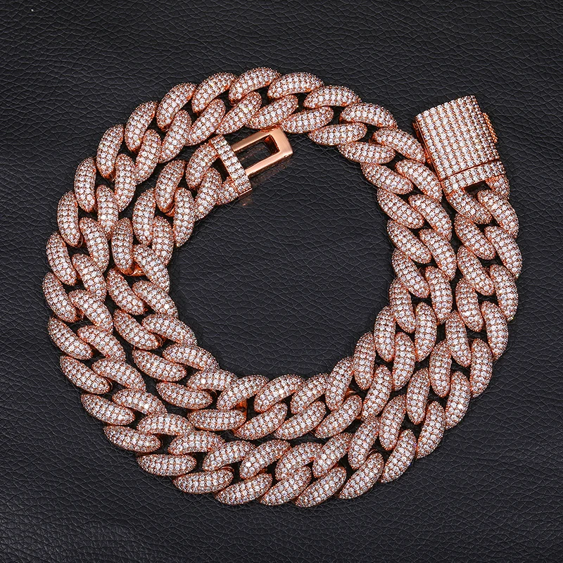 20mm Big Heavy Hip Hop 5A+ CZ Stone Paved Bling Iced Out Rose Gold Round Cuban Miami Link Chain Necklaces for Men Rapper Jewelry
20mm Big Heavy Hip Hop 5A+ CZ Stone Paved Bling Iced Out Rose Gold Round Cuban Miami Link Chain Necklaces for Men Rapper Jewelry