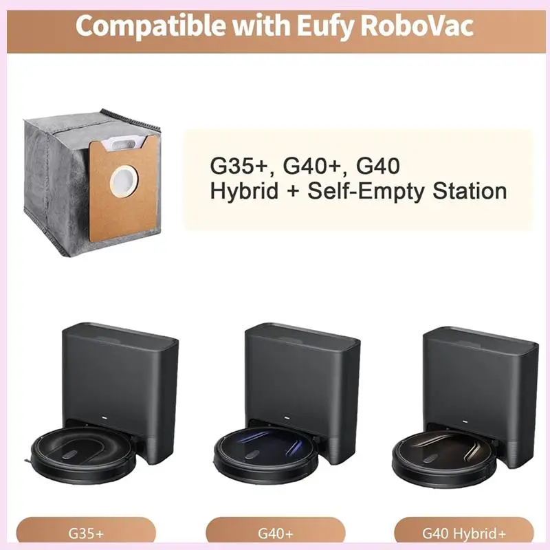 B25B 22Pcs Replacement Dust Bags For Eufy Clean G35+, G40+, G40 Hybrid+ Auto-Empty Station, Dust Bags Vacuum Replacement
B25B 22Pcs Replacement Dust Bags For Eufy Clean G35+, G40+, G40 Hybrid+ Auto-Empty Station, Dust Bags Vacuum Replacement