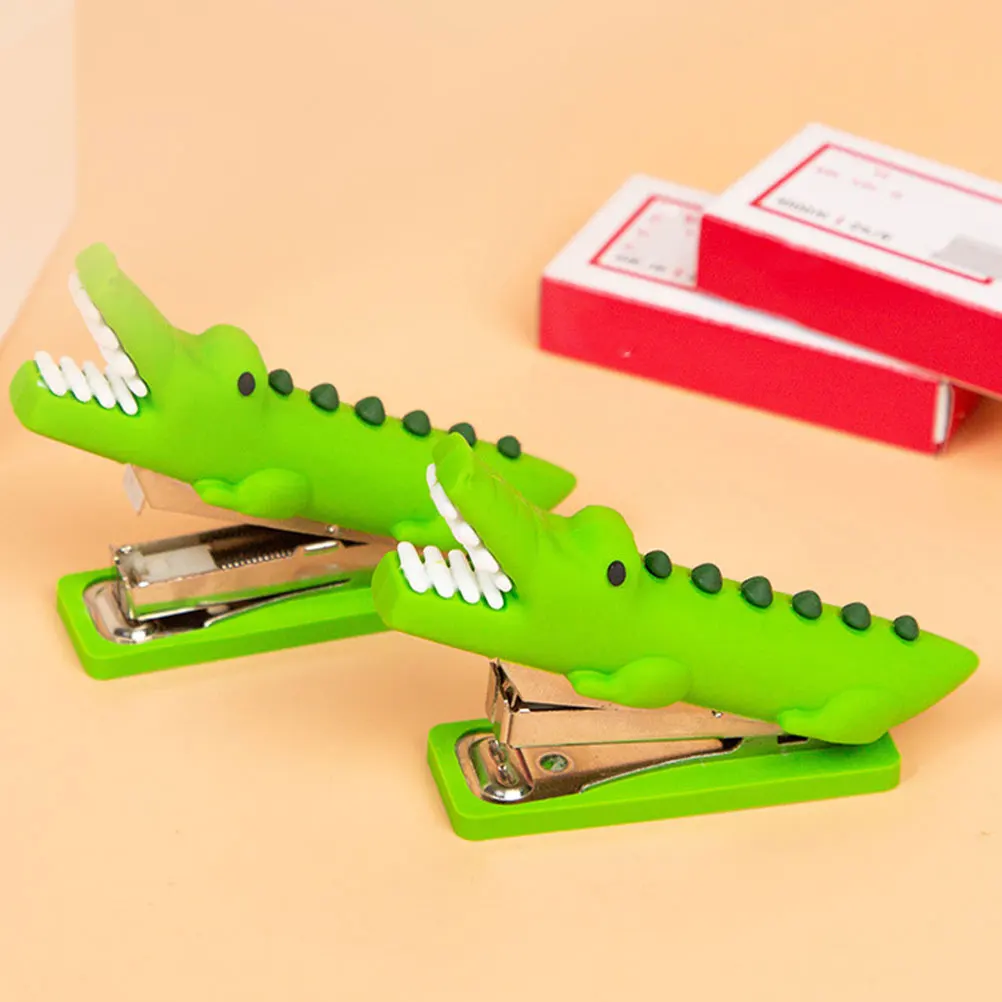 2 Pcs Crocodile Stapler Animal Silicone Paper Office Animal Stapler School Supplies Reusable Portable Cartoon Desk Tool
2 Pcs Crocodile Stapler Animal Silicone Paper Office Animal Stapler School Supplies Reusable Portable Cartoon Desk Tool