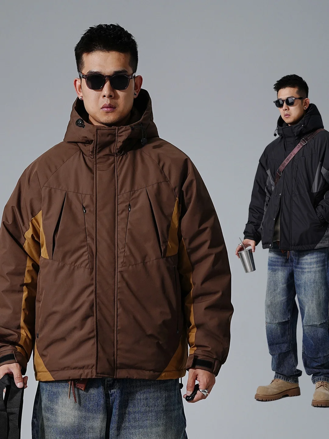 Высококачественная мужская куртка свободного кроя с капюшоном, утепленная пухом, из полиэстеровой ткани, с наполнителем из 90% белого пуха, рабочая одежда, стильное пальто
Высококачественная мужская куртка свободного кроя с капюшоном, утепленная пухом, из полиэстеровой ткани, с наполнителем из 90% белого пуха, рабочая одежда, стильное пальто