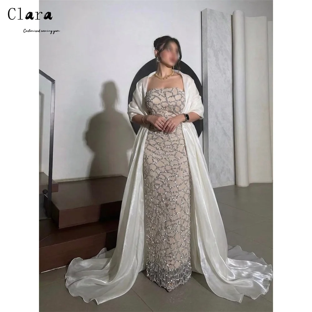Clara Custom Fishtail Tube Top Embroidered Floor Length Elegant Women's Dresses for Wedding Party Prom Dress 2026 Woman Evening
Clara Custom Fishtail Tube Top Embroidered Floor Length Elegant Women's Dresses for Wedding Party Prom Dress 2026 Woman Evening