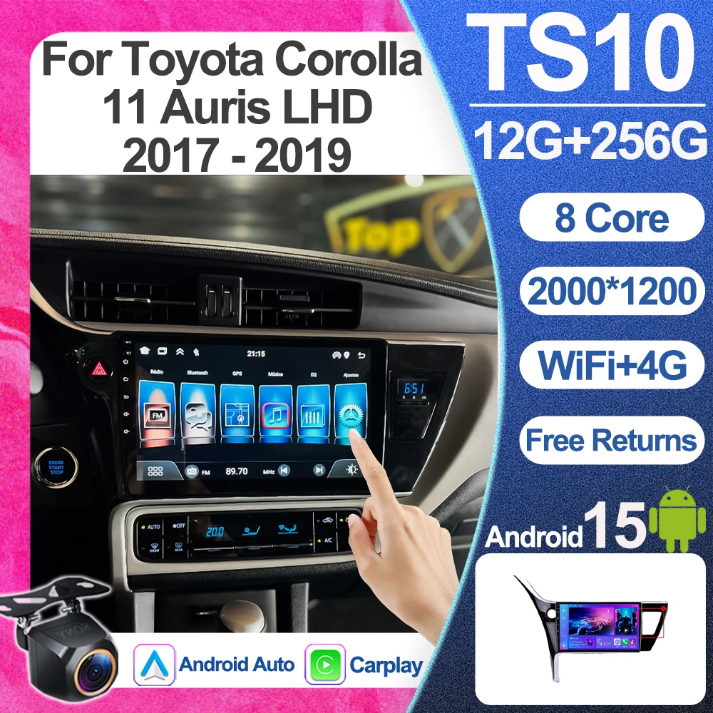 Android 15 For Toyota Corolla 11 Auris LHD 2017 - 2019 Car Radio Multimedia Video Player Navigation GPS WIFI 5G BT No 2din DVD
Android 15 For Toyota Corolla 11 Auris LHD 2017 - 2019 Car Radio Multimedia Video Player Navigation GPS WIFI 5G BT No 2din DVD