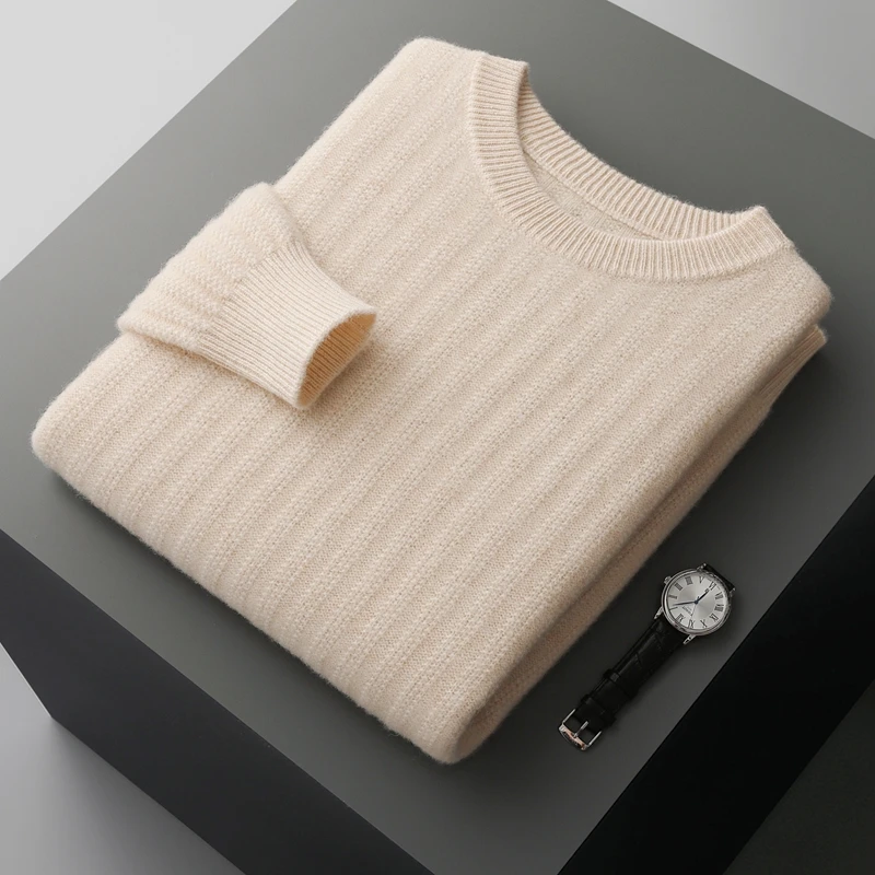 Men's Wool Sweater Thick Long Sleeve 100% Merino Wool Knitwear Autumn Winter Twist Flower Pullovers O-neck Smart Casual Tops
Men's Wool Sweater Thick Long Sleeve 100% Merino Wool Knitwear Autumn Winter Twist Flower Pullovers O-neck Smart Casual Tops