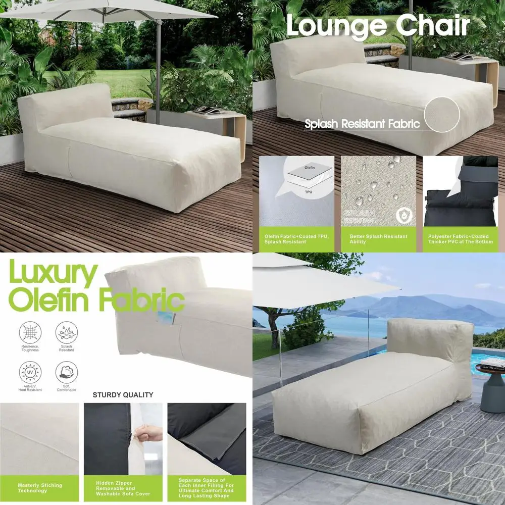 Chaise Lounge Chair Outdoor Bed Lounger Outdoor Couch Soa or Pool Comy Patio urniture oam illing Bean Bed Chair Lazy Soa or Outs
Chaise Lounge Chair Outdoor Bed Lounger Outdoor Couch Soa or Pool Comy Patio urniture oam illing Bean Bed Chair Lazy Soa or Outs