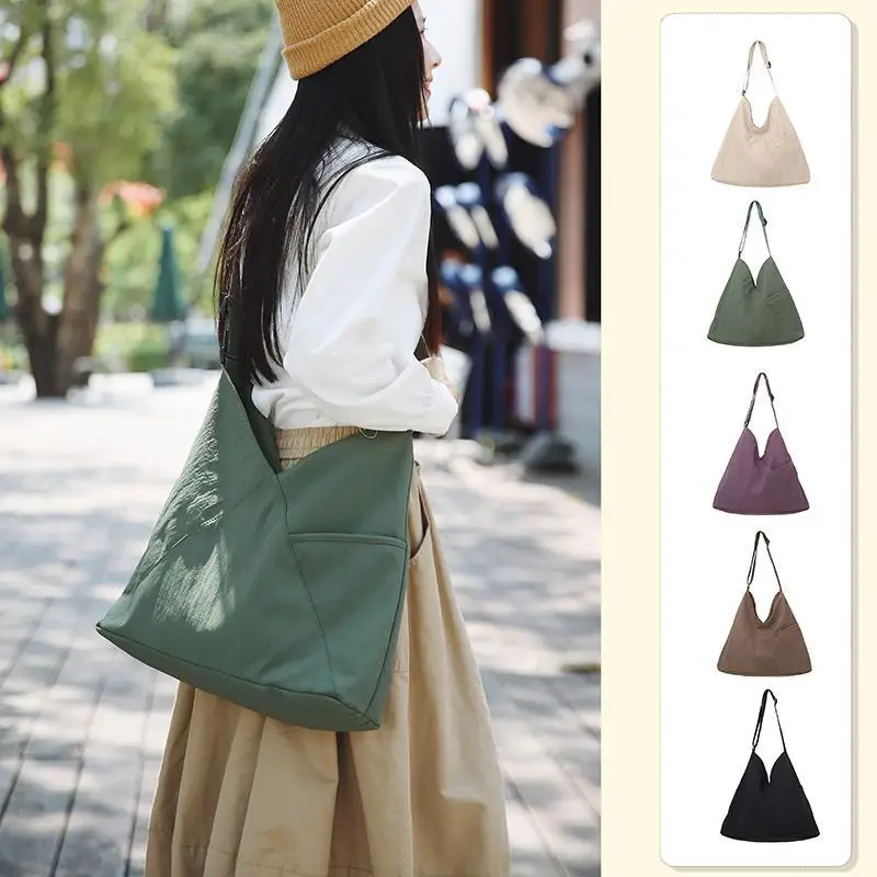 2026 New Women's Large-capacity Canvas Niche Lazy Versatile One-shoulder Portable Messenger Bag, College Student Class Tote Bag
2026 New Women's Large-capacity Canvas Niche Lazy Versatile One-shoulder Portable Messenger Bag, College Student Class Tote Bag