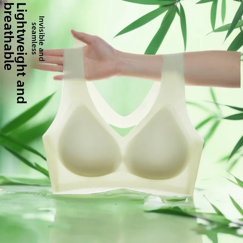 New Ladies Comfortable Ultra-Thin Breathable Cool Sensation Underwear Steel Ring Gathered Side Effect Ice Silk Trace Bra
New Ladies Comfortable Ultra-Thin Breathable Cool Sensation Underwear Steel Ring Gathered Side Effect Ice Silk Trace Bra