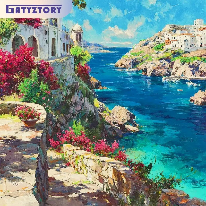 GATYZTORY Seaside Paint By Numbers Paint Kit Picture With Numbers Landscape Interior Home Decoration Crafts DIY Kits for Beginne
GATYZTORY Seaside Paint By Numbers Paint Kit Picture With Numbers Landscape Interior Home Decoration Crafts DIY Kits for Beginne