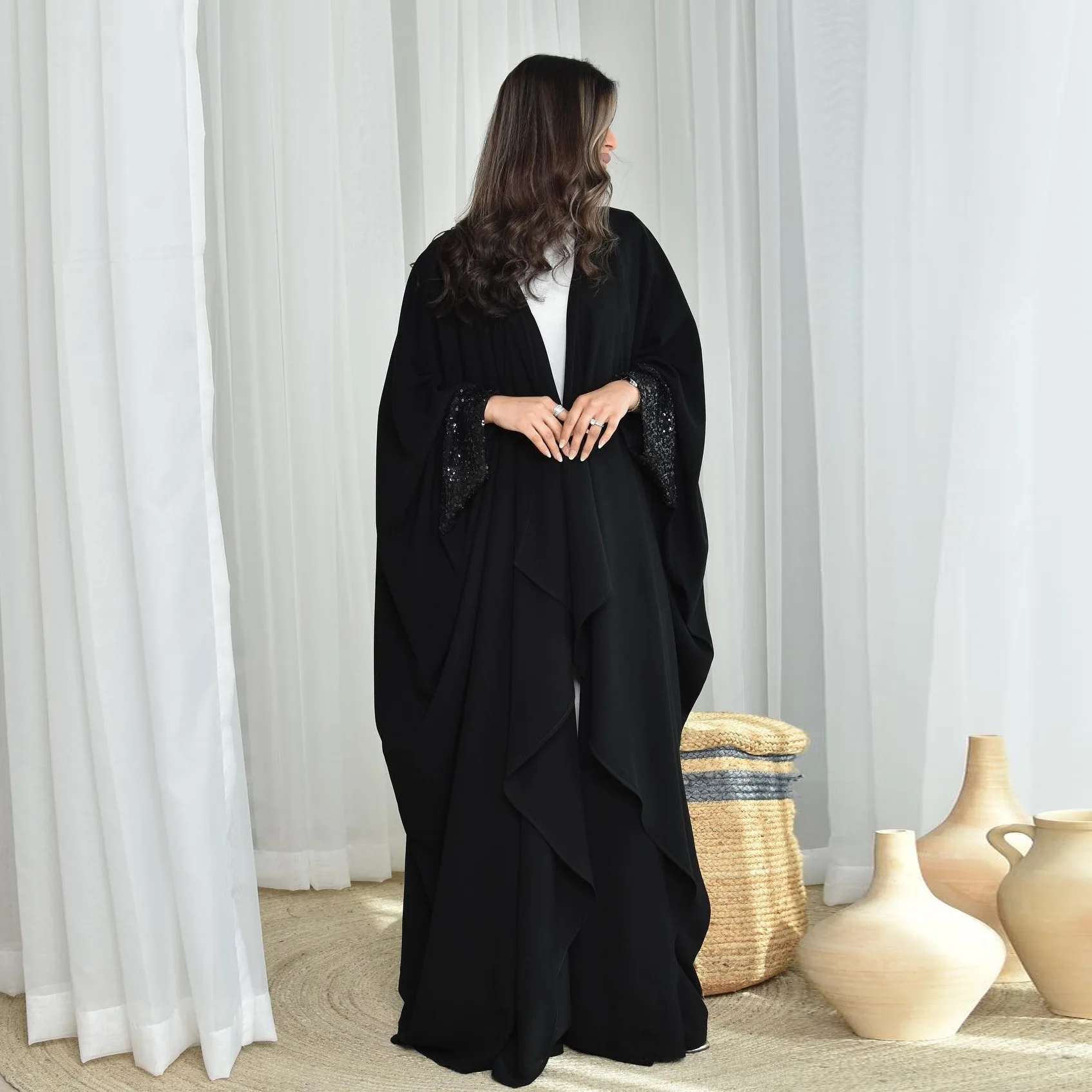 Mq167modest Solid Color Abaya Cardigan One Size Gown Türkiye Dubai Muslim Robe Robe Abaya Ramadan Dubai Luxury Islam Elegant
Mq167modest Solid Color Abaya Cardigan One Size Gown Türkiye Dubai Muslim Robe Robe Abaya Ramadan Dubai Luxury Islam Elegant