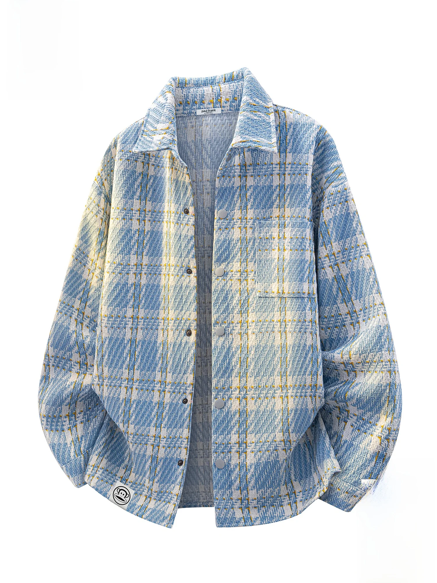 PaulFrank Large Mouth Monkey Contrast Color Plaid Work Jaet Men's Casual Spring Outerwear Couple's Faion Design Coat
PaulFrank Large Mouth Monkey Contrast Color Plaid Work Jaet Men's Casual Spring Outerwear Couple's Faion Design Coat