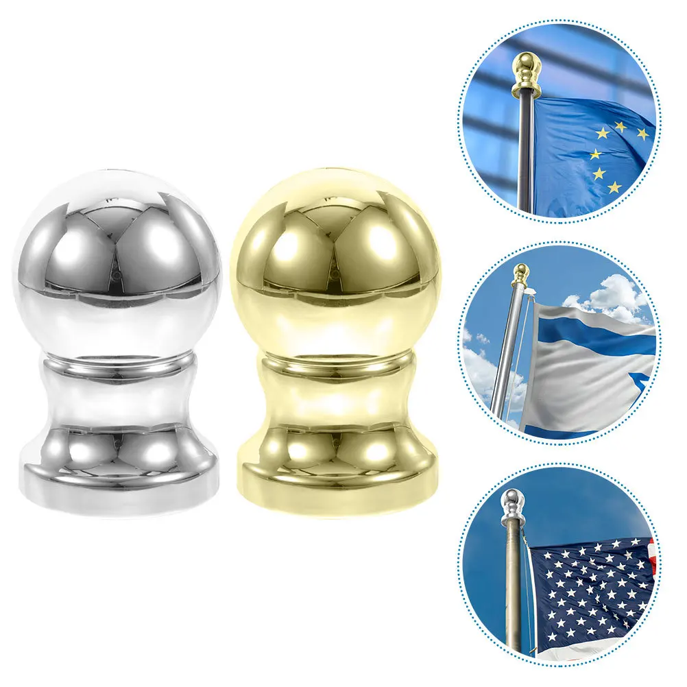 2pcs Ball Toppers Flag Pole Top Replacement Parts Durable Outdoor Flagpole Accessories Decorative Flagpole Finial Rotating
2pcs Ball Toppers Flag Pole Top Replacement Parts Durable Outdoor Flagpole Accessories Decorative Flagpole Finial Rotating