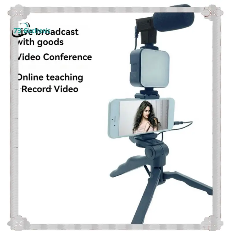 24-Hour Delivery Mobile Phone Tripod Kit With Microphone LED Fill Vlog Video Making Kit For Live Recording Selfie Study
24-Hour Delivery Mobile Phone Tripod Kit With Microphone LED Fill Vlog Video Making Kit For Live Recording Selfie Study