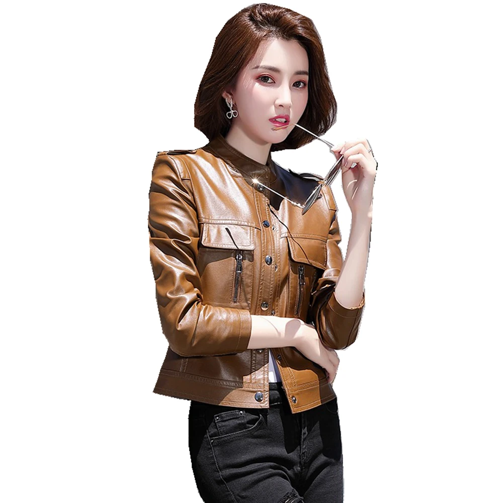 Korean Style Lady Spring Summer Leather Suede Jacket Women Moto Biker Coat Suit LF2327DG
Korean Style Lady Spring Summer Leather Suede Jacket Women Moto Biker Coat Suit LF2327DG