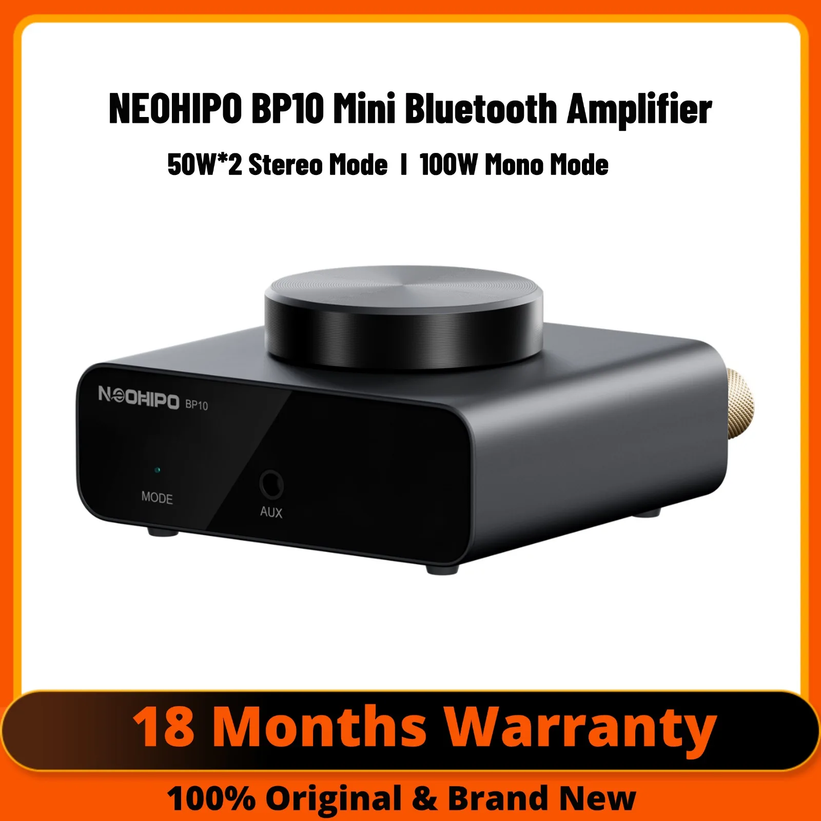 NEOHIPO BP10 Mini Bluetooth Amplifier 50W*2 Stereo /100W Mono Audio Amplifier For Bass Shakers Passive Speakers
NEOHIPO BP10 Mini Bluetooth Amplifier 50W*2 Stereo /100W Mono Audio Amplifier For Bass Shakers Passive Speakers