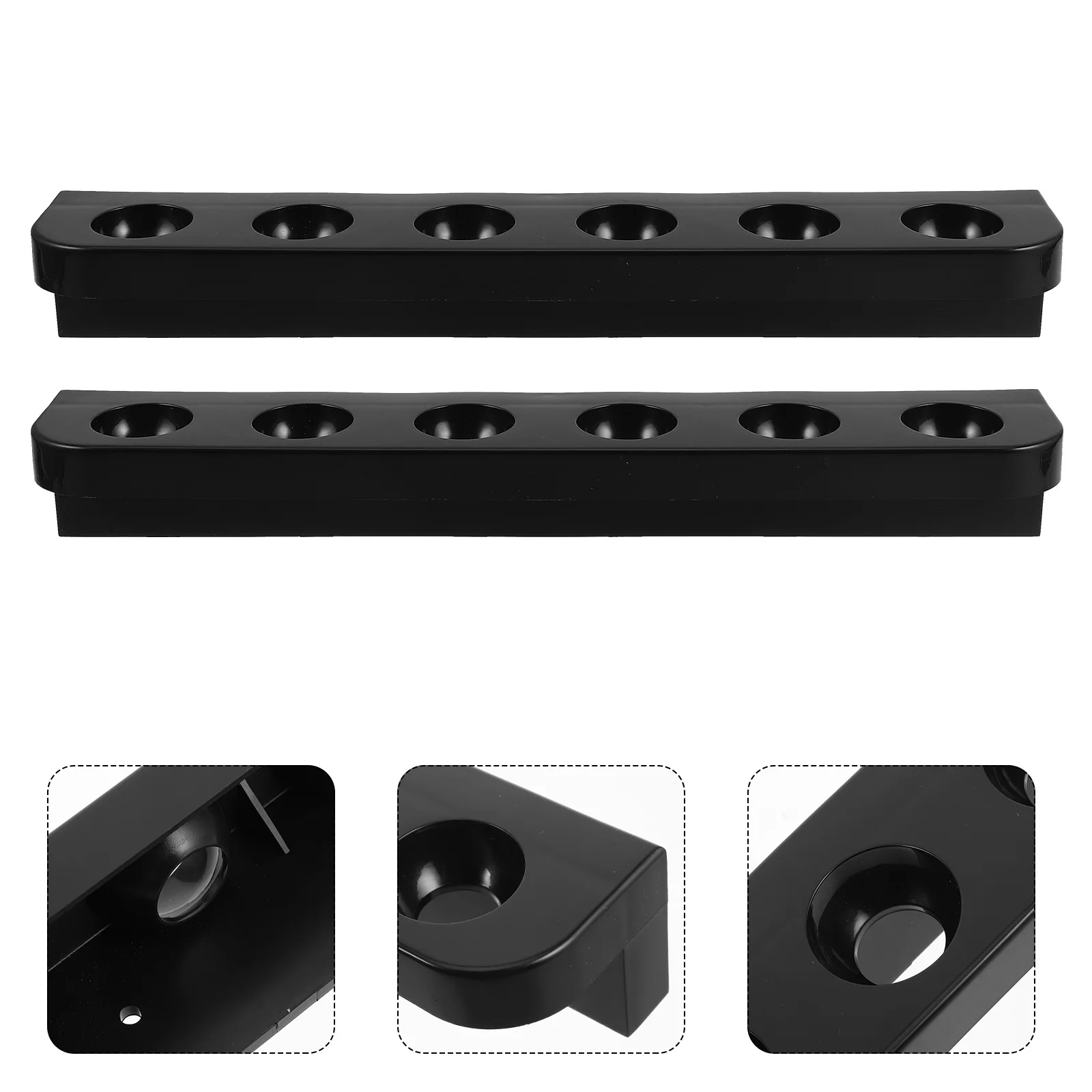 1 Pair Plastic Pool Cue Rack 6 Hole Wall Mounted Billiard Stick Holder Durable Space Saving Pool Table Accessories For Home
1 Pair Plastic Pool Cue Rack 6 Hole Wall Mounted Billiard Stick Holder Durable Space Saving Pool Table Accessories For Home
