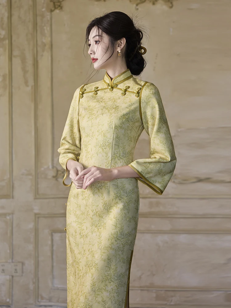 een Long Sve Young Sle Workwear Retro Chinese Daily National Vintage Autumn Winter Women's Long Qipao Dr
een Long Sve Young Sle Workwear Retro Chinese Daily National Vintage Autumn Winter Women's Long Qipao Dr