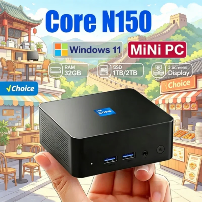 2026 Xyloid Core N150 MINI PC Windows 11 Pro Minikin Slim Pouch Workstation RAM 1TB SSD WIFI 6 BT5.2 4K HD Mini
2026 Xyloid Core N150 MINI PC Windows 11 Pro Minikin Slim Pouch Workstation RAM 1TB SSD WIFI 6 BT5.2 4K HD Mini