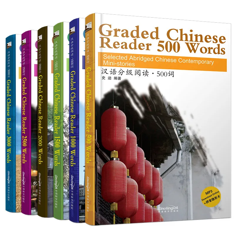 6Books/Set Graded Chinese Reader HSK 1-6 Selected Abridged Chinese Contemporary Short Stories Book 500-3000 Words
6Books/Set Graded Chinese Reader HSK 1-6 Selected Abridged Chinese Contemporary Short Stories Book 500-3000 Words