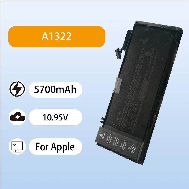A1322 Laptop Battery Replacement For Apple MacBook Pro 13 A1278 2009 2010 2011 2012 10.95V 5700mAh High Quality Notebook Battery
A1322 Laptop Battery Replacement For Apple MacBook Pro 13 A1278 2009 2010 2011 2012 10.95V 5700mAh High Quality Notebook Battery
