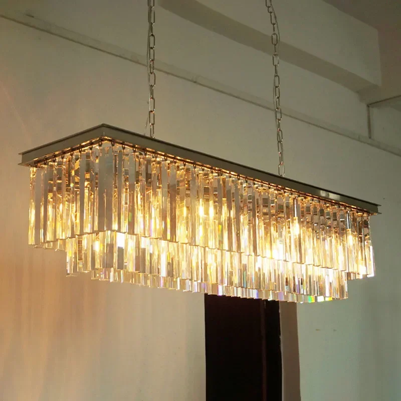 American Classic Crystal LED Chandeliers Light Rectangular Foyer Living Room Dininglighting Room High Quality Crystal Chandelie
American Classic Crystal LED Chandeliers Light Rectangular Foyer Living Room Dininglighting Room High Quality Crystal Chandelie